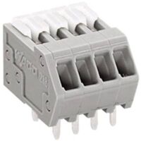 Bornier à ressort WAGO 218-104 0.50 mm² Nombre de pôles 4 gris 1 pc(s) D57985