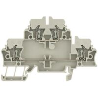 Bloc de jonction double étage Weidmüller ZDK 2.5 1674300000-1 beige foncé 1 pc(s) D15691