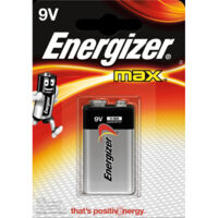Pile alcaline 9V Energizer Max 6LR61 – Protection anti-fuite – Jusqu'à 5 ans de stockage – 1 pc