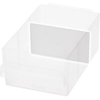 Séparations pour rayonnage à tiroirs – Lot de 24 pièces – Dimensions 87 x 49 x 1.8 mm – Polypropylène transparent pour rangement efficace – Raaco - S045401