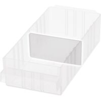 Séparations pour rayonnage à tiroirs – Lot de 48 pièces – Dimensions 64 x 31 x 1.4 mm – Polypropylène transparent pour tiroir 150-01 – Raaco - S042271