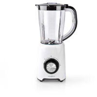 BLENDER 800 W 1.5 L PLASTIQUE 2 RÉGLAGE DE LA VITESSE BLANC NOIR NEDIS