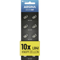 Absina Pile bouton AG 3 1.5 V 10 pc(s) alcaline(s)