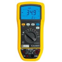 Chauvin Arnoux – Multimètre numérique TRMS 600V AC/DC – IP54 – CAT III 1000V – Mesure résistance jusqu'à 60 MΩ – Fonction VLowZ