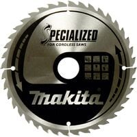 Makita SPECIALIZED B-32954 Lame de scie circulaire au carbure 165 x 20 x 1 mm Nombre de dents: 40 1 pc(s) W060581