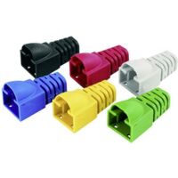 Passe-câble anti-pliage, Ø de câble 7 mm Telegärtner 100001144 RJ45 Protection anti-pliure noir 1 pc(s) S379451