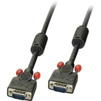 Câble de raccordement LINDY VGA Fiche mâle VGA 15 pôles, Fiche mâle VGA 15 pôles 0.50 m noir 36371 Câble VGA C162281