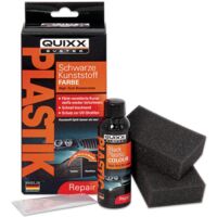 Concentré de couleur plastique noir pour carrosserie – Pigments high-tech – Sèche rapidement – Lot de 1 set avec éponges et gants – Quixx System