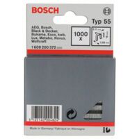 Bosch – Agrafe pour agrafeuse portative type 55 – Longueur 16 mm, largeur 1,08 mm, 1000 pièces – SKU 1609200372