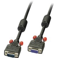 Rallonge LINDY VGA Fiche mâle VGA 15 pôles, Prise femelle VGA 15 pôles 1.00 m noir 36392 Câble VGA C231481