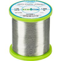 Felder ISO-Core "Clear" Sn100Ni+ Étain à souder bobine Sn99,25Cu0,7Ni0,05 1.000 kg 1 mm