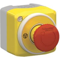 Schneider Electric XALK178W3B140E Bouton d'arrêt d'urgence en boîtier 1 NO (T), 1 NF (R) IP66, IP67,