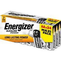 Energizer – Lot de 24 piles alcalines LR6 (AA) 1.5V – Protection anti-fuite – Durée de conservation 7 ans – Non rechargeables