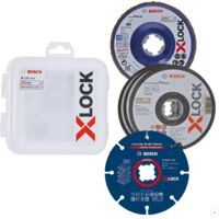 Bosch – Disque à lamelles 2608619374 125 mm – Lot de 5 – Pour inox et métal – Système X-LOCK pour changement rapide