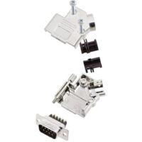 Amphenol L17D45PK-M-09+L717DE09PST Kit embase SUB-D mâle 45 ° Nombre de pôles: 9 raccord à vis 1 pc(
