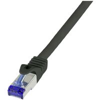 LogiLink C6A073S RJ45 CAT 6a S/FTP 5.00 m noir 1 pc(s) W817332
