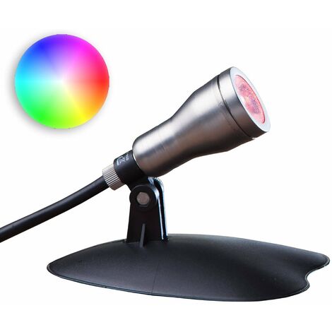 Heissner L433-00 LED Smart Light RGB Spot mit 3 Watt, silber (1/5)