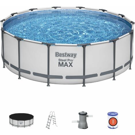 Bestway Steel Pro MAX Frame ) 122 x Pool Komplettset (Frame cm Pool 427