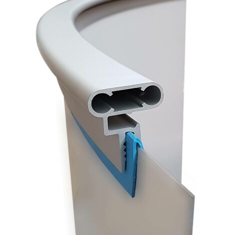 Handlaufpaket Premium aus Aluminium für Ovalbecken, verschiedene Maße