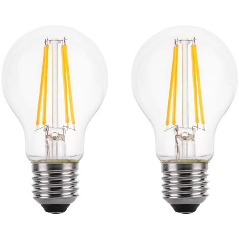 LED Filament Light Bulb A60 GLS Traditional Bulb E27 Screw 6.6w equiv ...