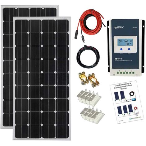 300w Mono Solar Panel Kit 12V/24V with MPPT controller - K4M