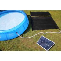 Solar Thermal Water Heater Mat 0.66m x 1.5m , Pump and Solar Panel Kit