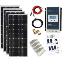 Mono 400W Solar Panel Kit 4 MPPT Charge Controller