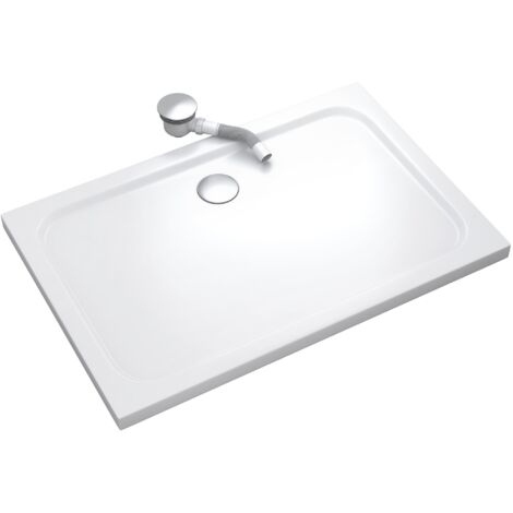 SHIMMER Receveur de douche 90 x 120 cm acrylique Blanc + bonde et siphon inclus - Salle de bain (1/5)