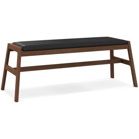 Indoor Bench Upholstered Long Bench with PU Leather Seat