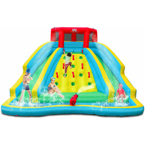 Inflatable Bouncy Castle Water Park Double Water Slide Outdoor Blow Up Bouncer