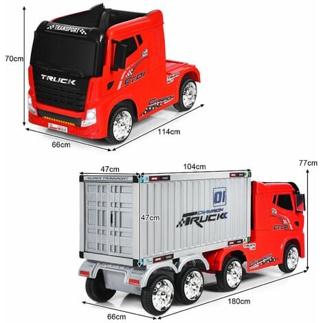 Remote control container clearance truck