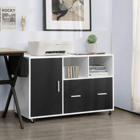 Mobile lateral shop file cabinet