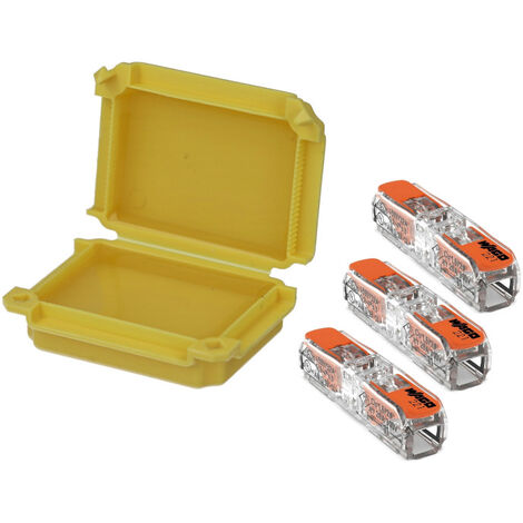 Boite de jonction isolante "gel" avec 3 bornes Wago 2 entrées Inline