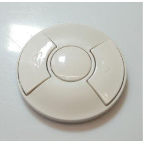 Bouton d'arrêt d'urgence composable – Enjoliveur blanc brillant en thermoplastique – Dimensions 53x53mm – Compatible avec interrupteurs Legrand