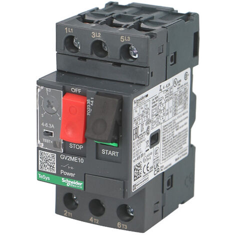 Disjoncteur moteur GV2ME 13 à 18 A 3P 3d déclencheur magnétothermique - GV2ME20