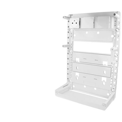 Bis-Electric – Coffret de communication blanc – Grade 3 conforme NF C15-100 – Installation en saillie ou GTL – Zone attenante pour VDI