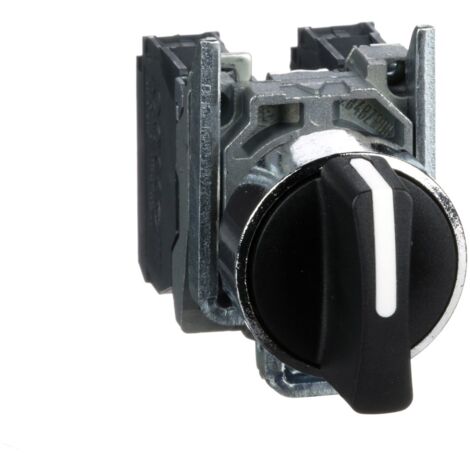 Harmony bouton tournant noir Ø22 - àmanette - 3 positions - 2F - XB4BD33