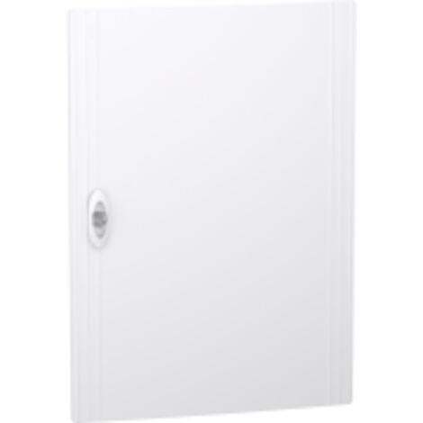 PrismaSeT XS - Porte pleine RAL9003 pour coffret encastré 3 rangées 18 modules - LVSXDP318