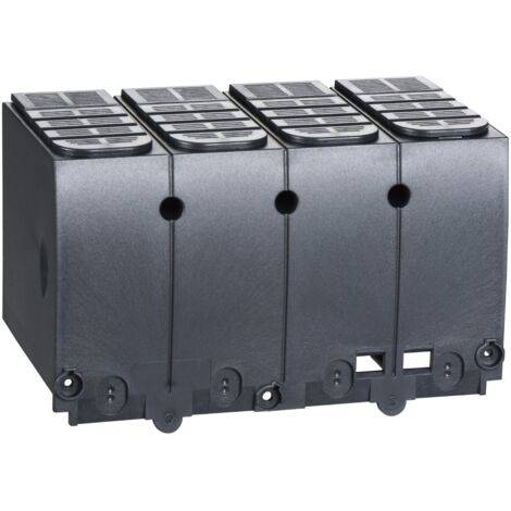 Schneider Electric – Cache-borne long 4P LV429518 – Accessoire de sécurité pour disjoncteurs NSX100-250 – Isolation et protection fiables (1/4)