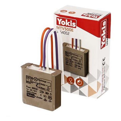 Micromodule télévariateur encastrable 500W Yokis 