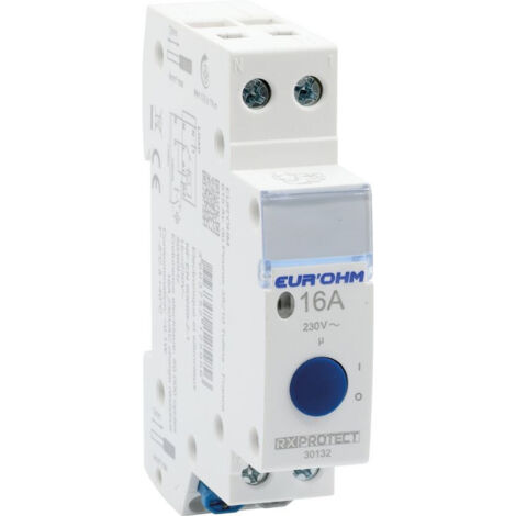 Eur'Ohm – Télérupteur modulaire silencieux 230V – Unipolaire 1F – Calibre 16A – Pour tableau électrique (1/4)
