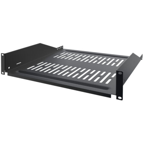 Plateau ajouré 400mm de profondeur 2 unités, pour coffret et baie 19"