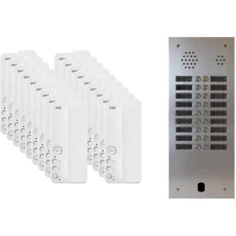 Kit interphone 2 rangées avec 18 combinés URMET Collectif