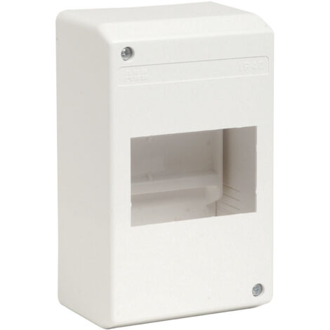 ABB – Coffret électrique nu 4 modules – Pose facile pour disjoncteurs phase neutre – Indice de protection IP40 – Pour installations électriques