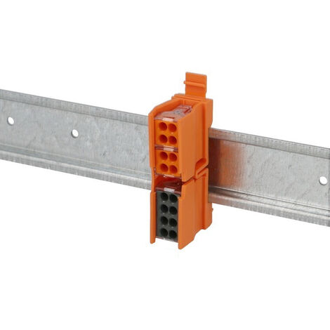 Adaptateur de fixation pour bornes Wago série 773 – Montage sur rail DIN 35mm – Adaptateur en plastique – Certifié IP66