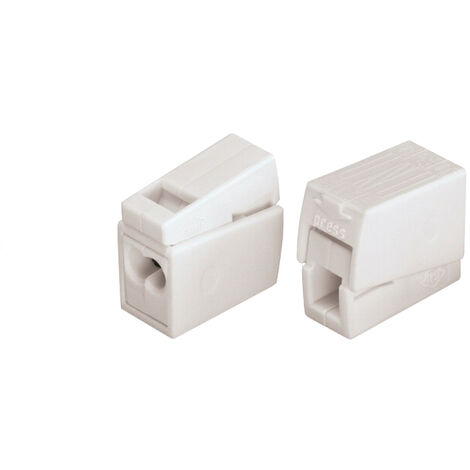 Wago – Boîte de 100 bornes électriques 2,5 mm² 224112 – 2 rigides et 1 souple – Tension 400V – Intensité 24A – Pour luminaires