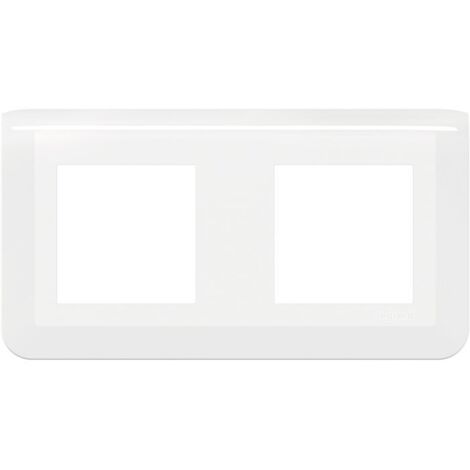 Plaque de finition horizontale 3x2 modules Mosaic - Legrand - Blanc - 078806L