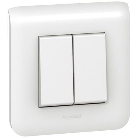 Interrupteur va et vient double Legrand Mosaic™ complet
