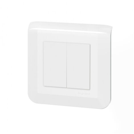 Interrupteur va et vient double Legrand Mosaic™ complet
