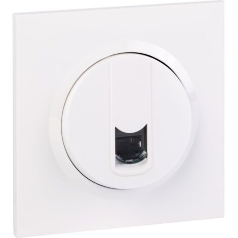 Dooxie Prise RJ45 catégorie 6 FTP dooxie one livré avec plaque carrée blanche